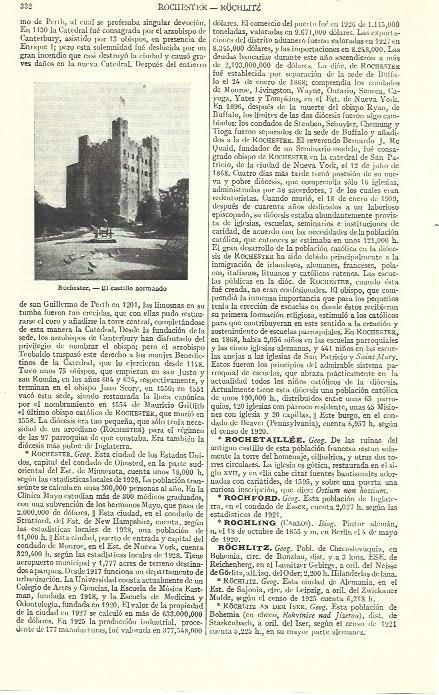 LAMINA ESPASA 39398: Castillo de Rochester