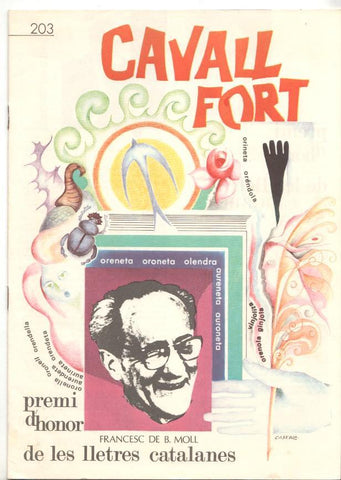 Revista: Cavall Fort num 203, juny 1971. Premi d'honor de les lletres catalanes Francesc de B. Moll