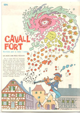 Revista: Cavall Fort num 204, juny 1971. Herschel pare de l'astronomia estel.lar