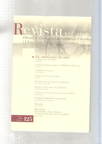 Revista del col legi Oficial de doctors i Llicenciats en Filosofia i en Ciencies de