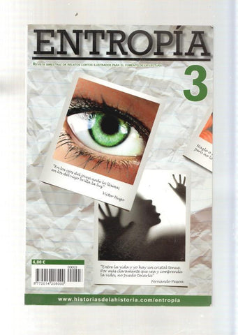 Entropia numero 03, revista bimestral de relatos cortos ilustrados para el fomento