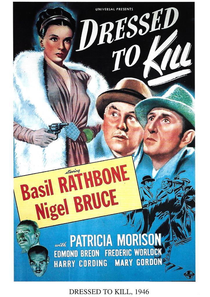 Poster DIN 4 numero 1248: Dressed to Kill, 1946: Basil Rathbone, Nigel Bruce 