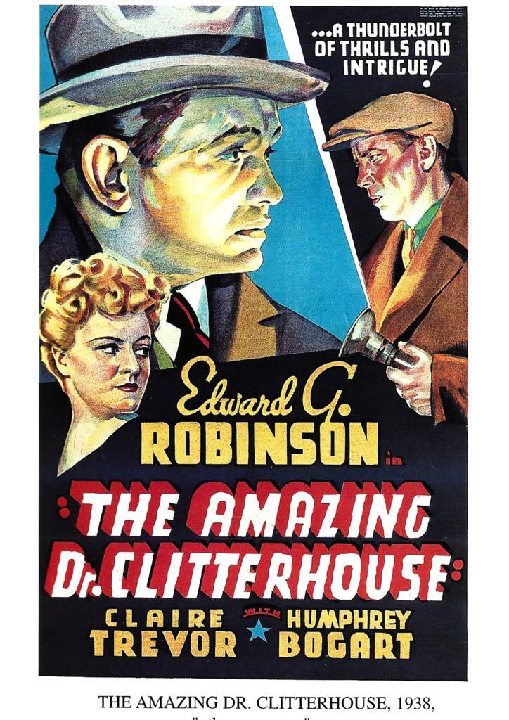 Poster DIN 4 numero 1249: The Amasing Dr. Clitterhouse, 1938: Edward G.Robinson, Humphrey Bogart