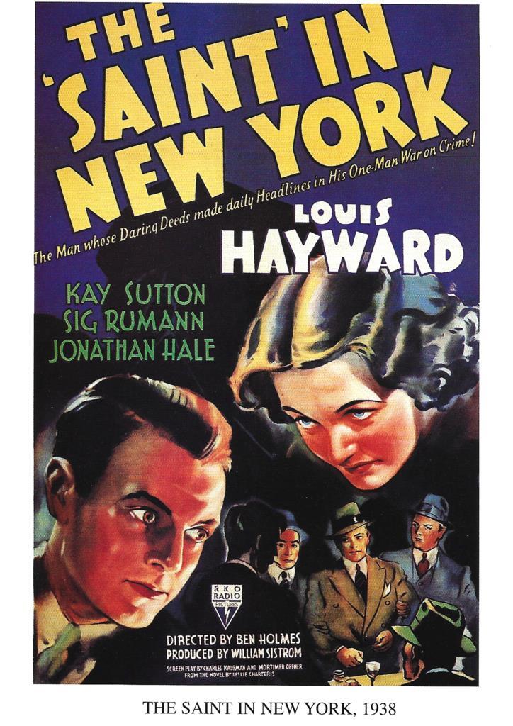 Poster DIN 4 numero 1251: The Saint in New York, 1938: Louis Hayward, Kay Sutton