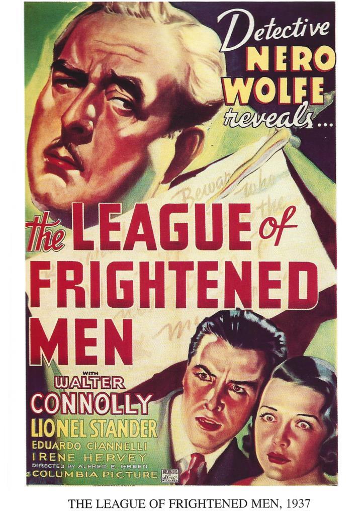 Poster DIN 4 numero 1254: Nero Wolfe :The League of Frightened Men, 1937, Walter Connolly