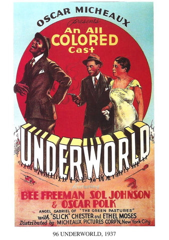 Poster DIN 4 numero 1255: 96 Underworld, 1937: Oscar MIcheaux, Bee Freeman