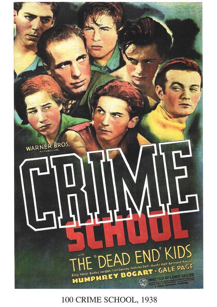 Poster DIN 4 numero 1257: 100 crime school, 1938: Humphrey Bogart, Gale Page