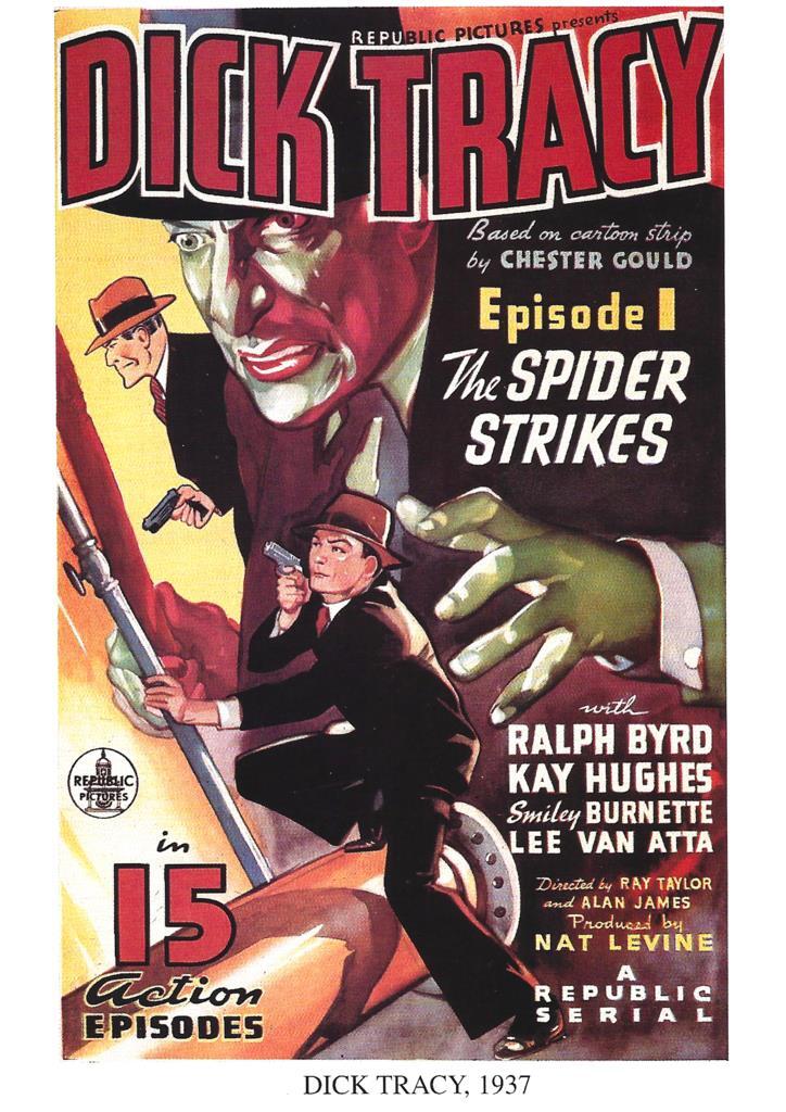 Poster DIN 4 numero 1258: Dick Tracy, 1937, episodi 1 the Spider Strikes: Ralph Byrd, 