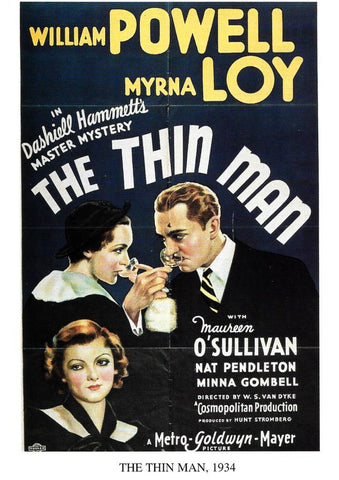 Poster DIN 4 numero 1260: The Thin Man, 1934:  William Powell, Myrna Loy