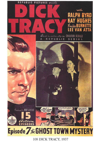 Poster DIN 4 numero 1259: 108 Dick Tracy, 1937, episodi 7 the Ghost Town Mystery: Ralph Byrd, 