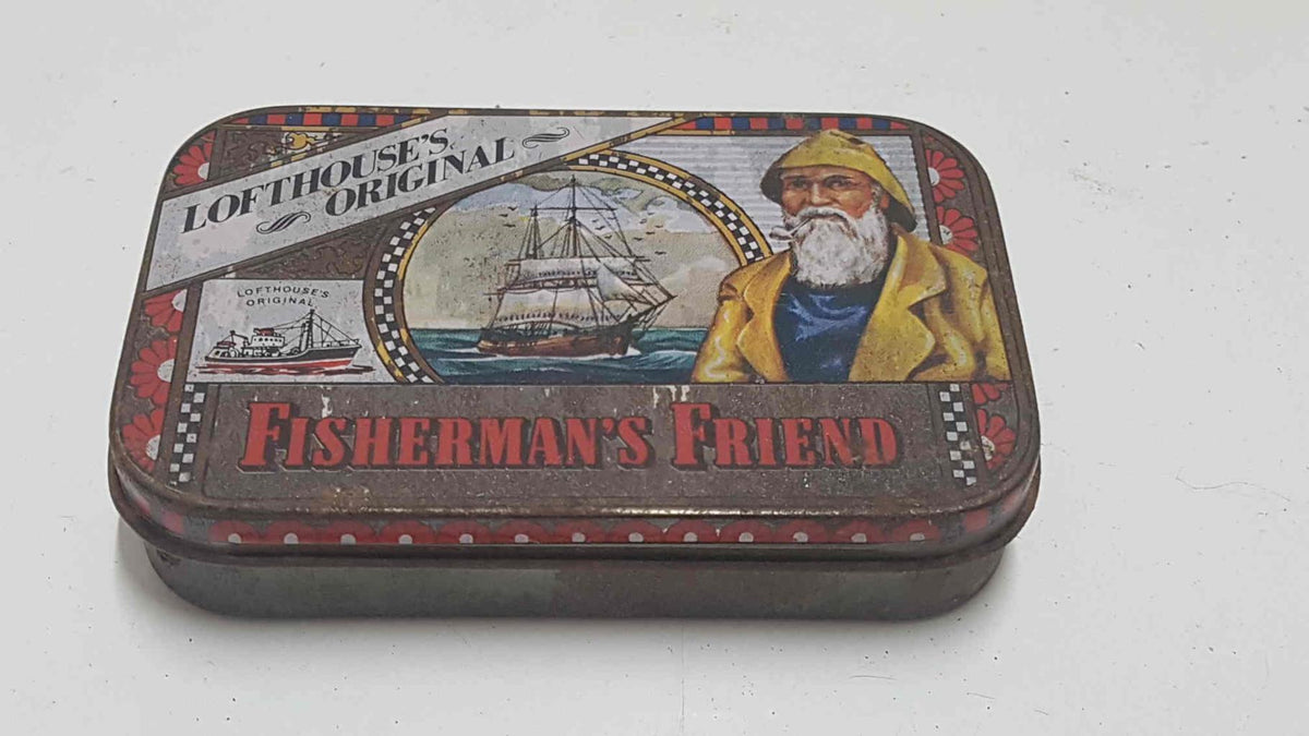 Caja metal/Lata coleccionismo: Fisherman's Friend. Lofthouses Original. Genuinas pastillas extra fuertes