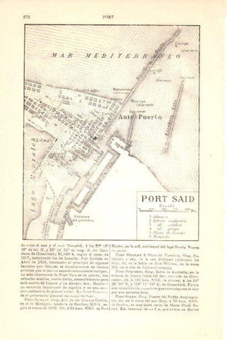LAMINA V30205: Plano de Port Said