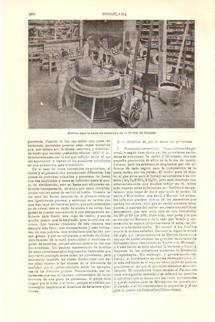 LAMINA V30188: Molinos para la pasta de porcelana en fabrica de Limoges