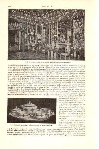 LAMINA V30191: Sala de porcelanas del castillo de Charlotemburgo