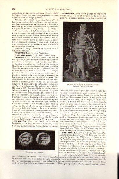 LAMINA V30240: Estatua de Posidipo