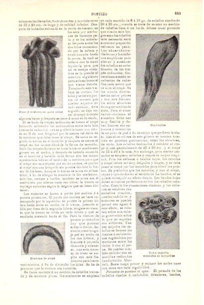 LAMINA V30244: Tipos de postizo femenino