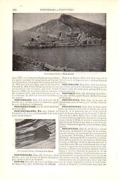 LAMINA V30228: Vista y gruta de lord Byron en Portovenere