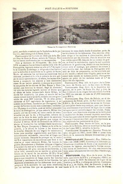 LAMINA V30234: Vista de Portugalete y Santurce