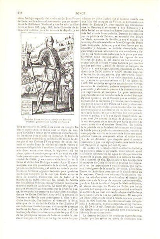 LAMINA V30133: Rodrigo Ponce de Leon por Antonio Pizarro