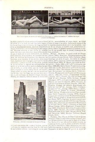 LAMINA V30126: Vaciados en yeso de cadaveres de Pompeya
