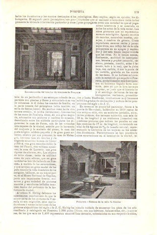 LAMINA V30125: Reconstruccion interior de una casa de Pompeya