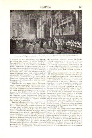 LAMINA V30145: Solemne pontifical griego en San Juan de Letran, Centenario Constantiniano en Roma