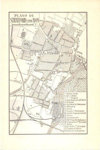LAMINA V30178: Plano de Stratford upon Avon