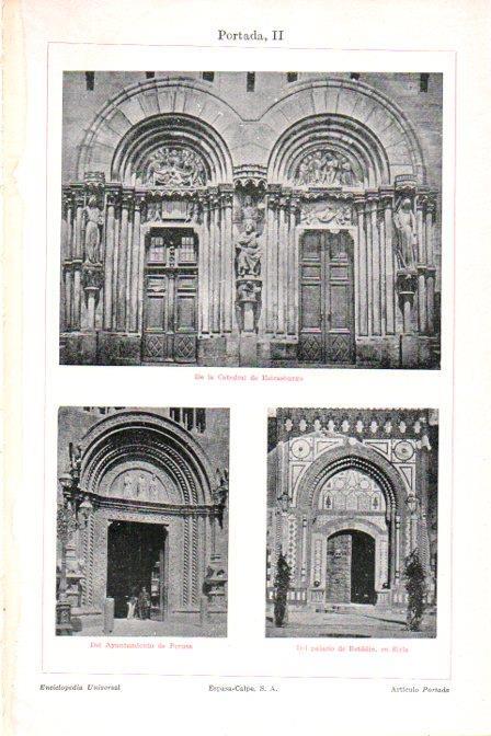 LAMINA V30164: Catedral de Esstrasburgo, Ayuntamiento de Perusa y Palacio Betddin