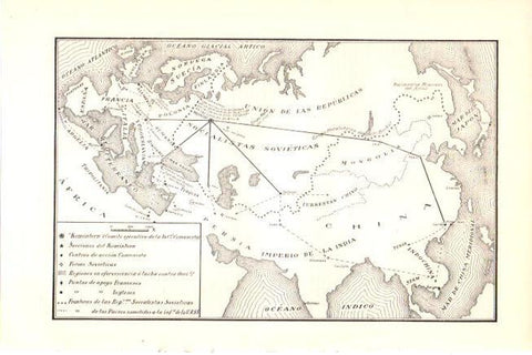 LAMINA V30339: Mapa de Europa Rusia China 