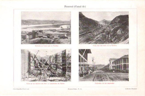 LAMINA V30346: Vistas del Canal de Panama