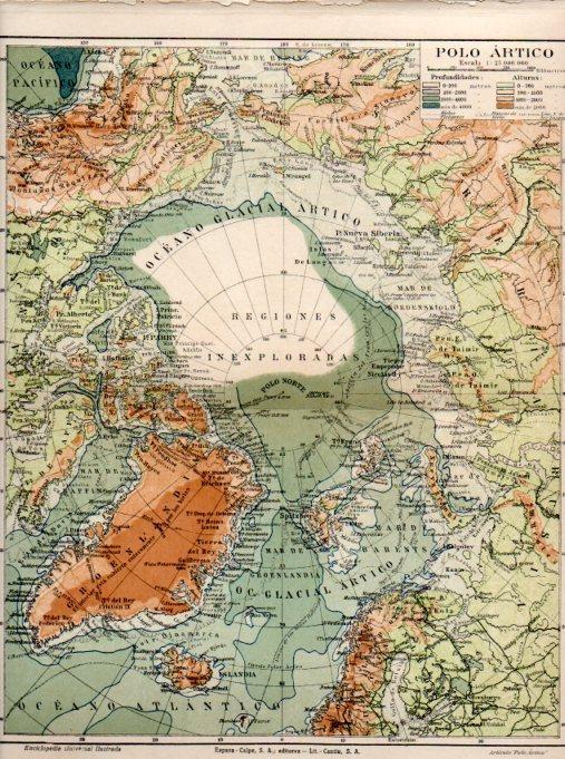 LAMINA V30394: Mapa del Polo Artico