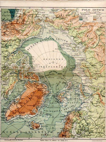 LAMINA V30394: Mapa del Polo Artico