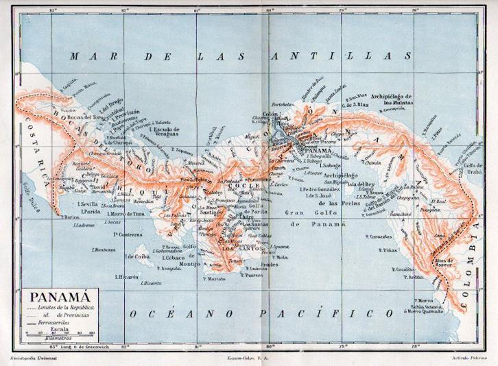 LAMINA V30389: Mapa de Panama