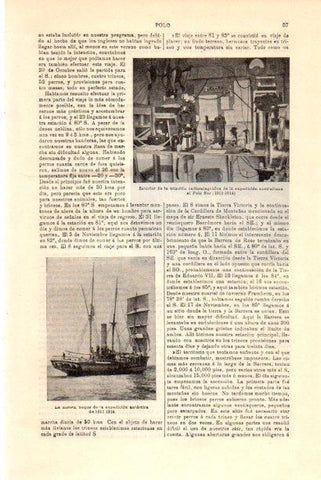LAMINA V30108: Buque La Aurora de la expedicion antartica de 1911