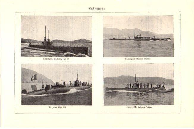 LAMINA V30332: Submarinos Balilla y Pullino