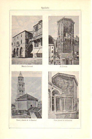 LAMINA V30288: Edificios de Spalato, Italia