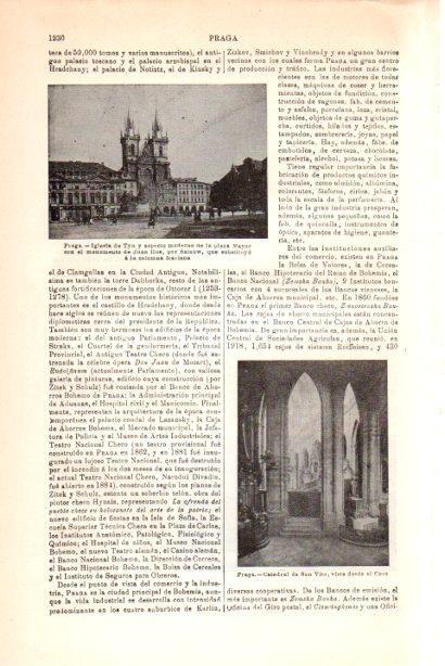 LAMINA V30270: Iglesia de Tyn y Catedral de San Vito en Praga