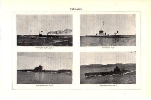 LAMINA V30331: Submarinos de Inglaterra y Estados Unidos