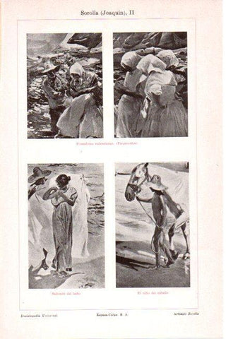 LAMINA V30297: Obras por Joaquin Sorolla