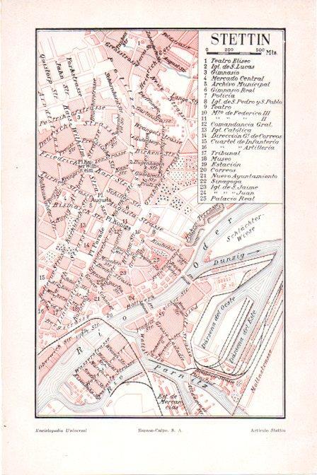 LAMINA V30305: Plano de Stettin, Polonia
