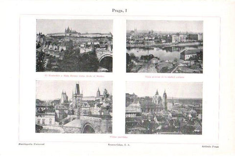 LAMINA V30312: Vistas de Praga