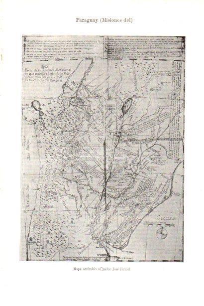 LAMINA V29905: Mapa Misiones del Paraguay por Jose Cardiel