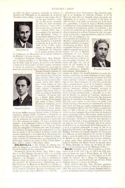 LAMINA V29900: Carlos Soldevila, Fernando Soldevila y Fernando Soldevilla