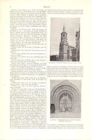 LAMINA V29890: Torre y Capilla de la iglesia en La Solana, Ciudad Real