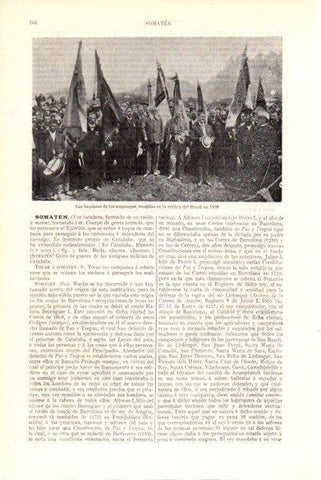 LAMINA V29940: Las banderas de los somatenes en 1908