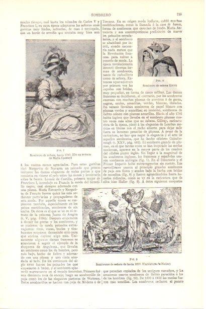LAMINA V29945: Sombrero de señora en 1790 y 1809