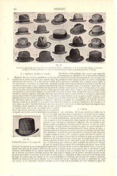 LAMINA V29946: Tipos de sombreros de hombre