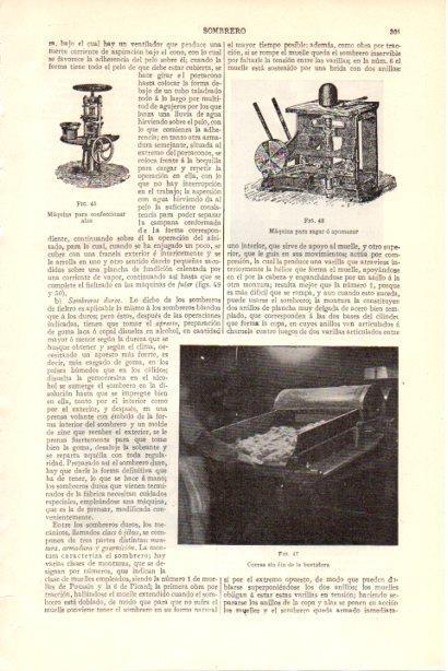 LAMINA V29948: Maquina para confeccionar alas de sombrero