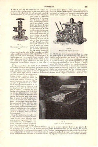 LAMINA V29948: Maquina para confeccionar alas de sombrero