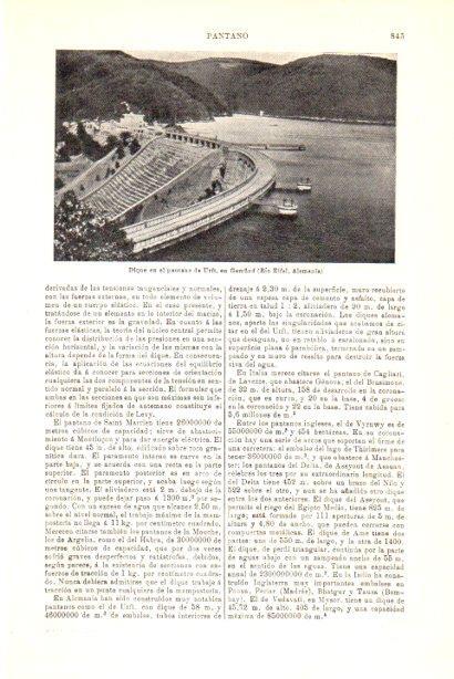LAMINA V29921: Dique en pantano de Urft, Alemania